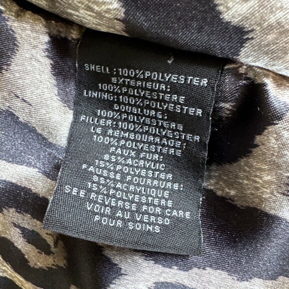 Steve Madden puffer jacket Full Zip Faux Fur Trimmed Hood Size‎ Small Women’s - Picture 5 of 11